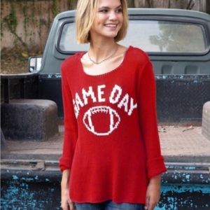 Wooden Ships Game Day Sweater. Size M/L